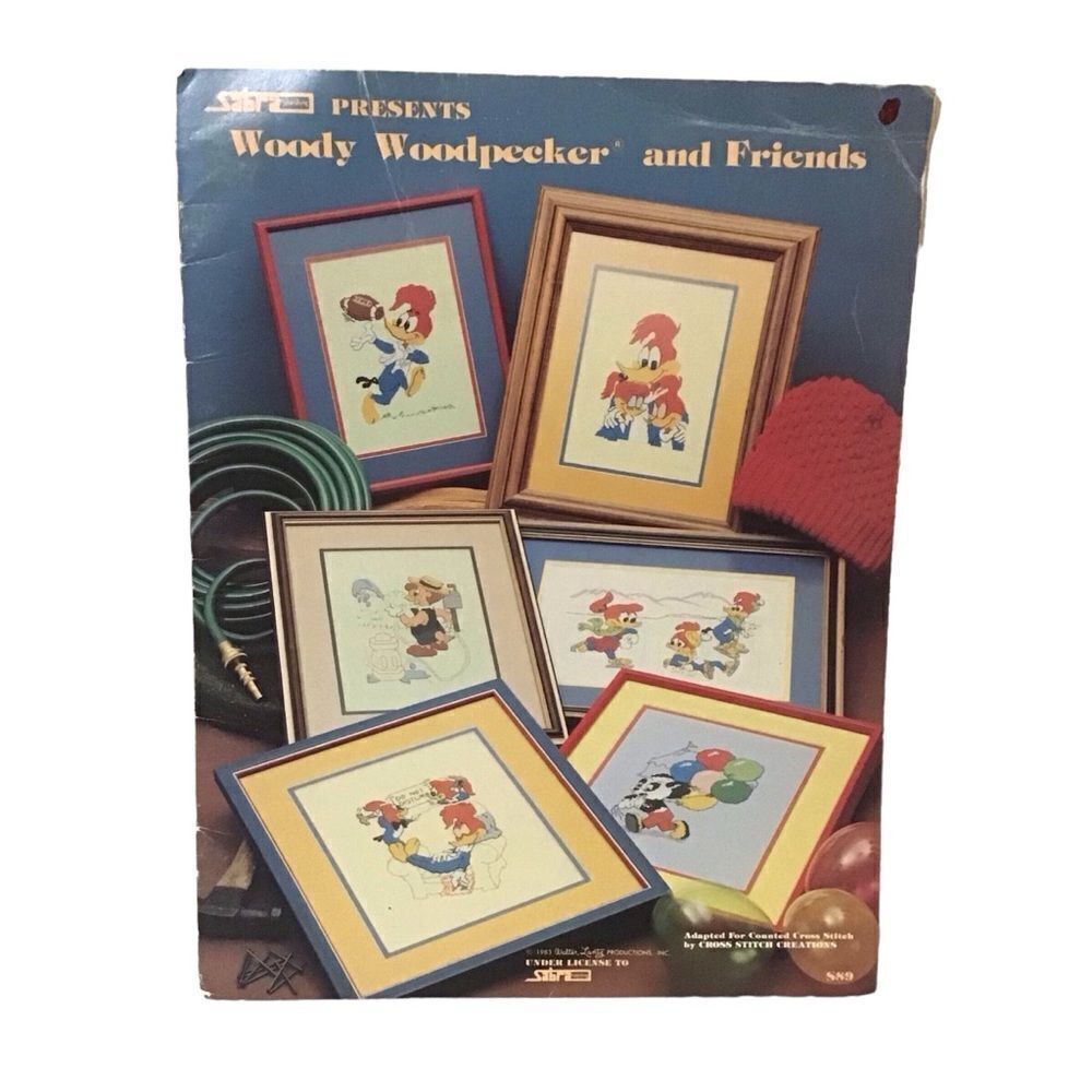 Woody Woodpecker and Friends Vintage Cross Stitch Patterns‎ Booklet